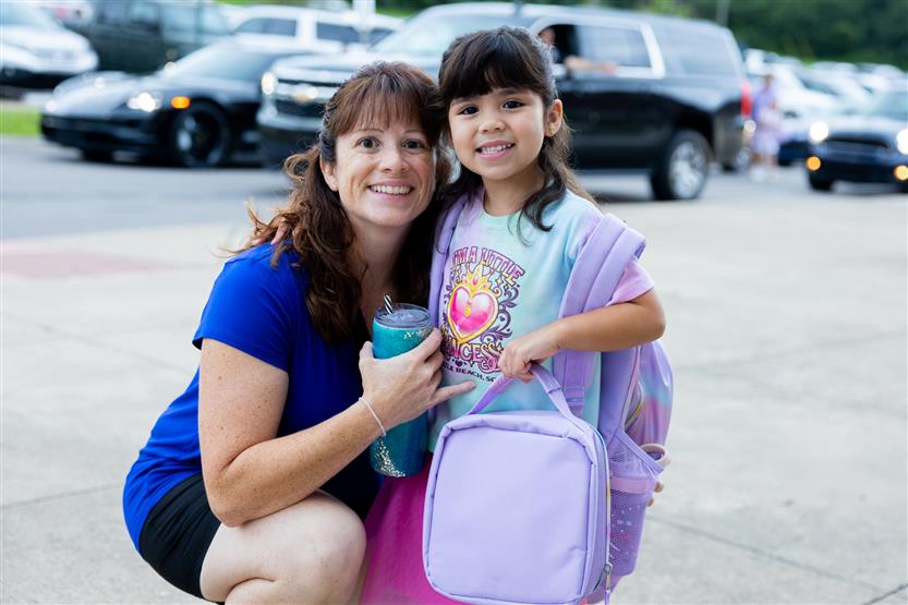 Kindergarten students start their school year